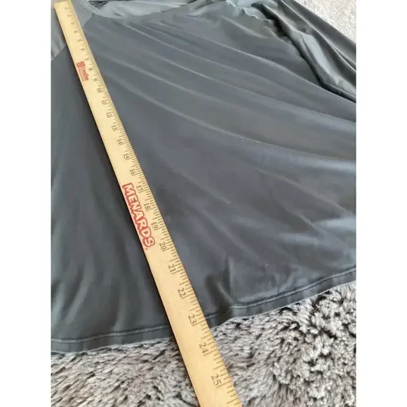 Alo Women's Alosoft Finesse Long Sleeve Top Activewear Yoga Athletic Dark Gray - Picture 9 of 10